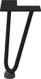 vidaXL - Haarspeld - tafelpoten - 4 - st - 20 - cm - massief - staal - zwart
