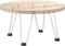 vidaXL - Haarspeld - tafelpoten - 4 - st - 20 - cm - massief - staal - wit