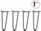 vidaXL - Haarspeld - tafelpoten - 4 - st - 30 - cm - massief - staal - antracietkleurig