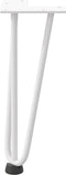 vidaXL - Haarspeld - tafelpoten - 4 - st - 30 - cm - massief - staal - wit