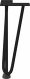 vidaXL - Haarspeld - tafelpoten - 4 - st - 30 - cm - massief - staal - zwart