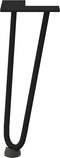 vidaXL - Haarspeld - tafelpoten - 4 - st - 30 - cm - massief - staal - zwart