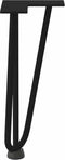 vidaXL - Haarspeld - tafelpoten - 4 - st - 30 - cm - massief - staal - zwart