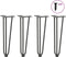 vidaXL - Haarspeld - tafelpoten - 4 - st - 42 - cm - massief - staal - antracietkleurig