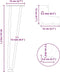 vidaXL - Haarspeld - tafelpoten - 4 - st - 42 - cm - massief - staal - antracietkleurig
