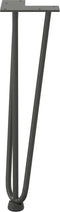 vidaXL - Haarspeld - tafelpoten - 4 - st - 42 - cm - massief - staal - antracietkleurig