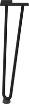 vidaXL - Haarspeld - tafelpoten - 4 - st - 42 - cm - massief - staal - zwart