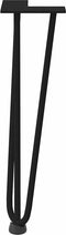 vidaXL - Haarspeld - tafelpoten - 4 - st - 42 - cm - massief - staal - zwart