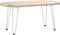 vidaXL - Haarspeld - tafelpoten - 4 - st - 42 - cm - massief - staal - wit