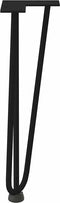 vidaXL - Haarspeld - tafelpoten - 4 - st - 42 - cm - massief - staal - zwart