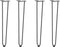 vidaXL - Haarspeld - tafelpoten - 4 - st - 72 - cm - massief - staal - antracietkleurig