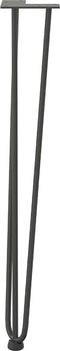 vidaXL - Haarspeld - tafelpoten - 4 - st - 72 - cm - massief - staal - antracietkleurig
