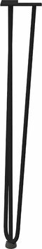 vidaXL - Haarspeld - tafelpoten - 4 - st - 72 - cm - massief - staal - zwart