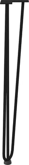 vidaXL - Haarspeld - tafelpoten - 4 - st - 72 - cm - massief - staal - zwart