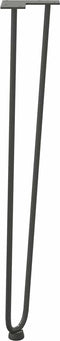 vidaXL - Haarspeld - tafelpoten - 4 - st - 72 - cm - massief - staal - antracietkleurig