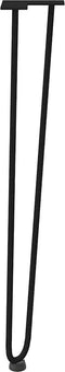 vidaXL - Haarspeld - tafelpoten - 4 - st - 72 - cm - massief - staal - zwart