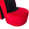 vidaXL Hakstoel fluweel rood