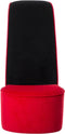 vidaXL Hakstoel fluweel rood