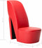 vidaXL Hakstoel kunstleer rood