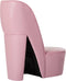vidaXL Hakstoel kunstleer roze