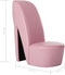 vidaXL Hakstoel kunstleer roze