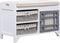 vidaXL - Halbank - 70x33,5x45 - cm - paulowniahout - wit