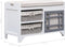 vidaXL - Halbank - 70x33,5x45 - cm - paulowniahout - wit