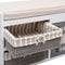 vidaXL - Halbank - 70x33,5x45 - cm - paulowniahout - wit