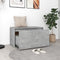 vidaXL - Halbank - 80x40x45 - cm - bewerkt - hout - betongrijs