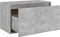 vidaXL - Halbank - 80x40x45 - cm - bewerkt - hout - betongrijs