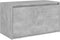 vidaXL - Halbank - 80x40x45 - cm - bewerkt - hout - betongrijs