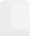 vidaXL - Halbank - 80x40x45 - cm - bewerkt - hout - hoogglans - wit