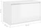 vidaXL - Halbank - 80x40x45 - cm - bewerkt - hout - hoogglans - wit