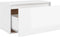 vidaXL - Halbank - 80x40x45 - cm - bewerkt - hout - hoogglans - wit