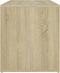 vidaXL - Halbank - 80x40x45 - cm - bewerkt - hout - sonoma - eikenkleurig