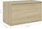vidaXL - Halbank - 80x40x45 - cm - bewerkt - hout - sonoma - eikenkleurig