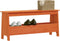 vidaXL - Halbankje - 100x28x45 - cm - massief - grenenhout - wasbruin