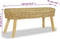 vidaXL - Halbankje - 110x35x45 - cm - natuurlijk - rattan
