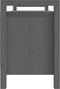 vidaXL - Halbankje - 110x40x60 - cm - massief - grenenhout - grijs
