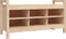 vidaXL - Halbankje - 110x40x60 - cm - massief - grenenhout