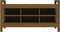 vidaXL - Halbankje - 110x40x60 - cm - massief - grenenhout - honingbruin