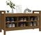 vidaXL - Halbankje - 110x40x60 - cm - massief - grenenhout - honingbruin