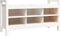vidaXL - Halbankje - 110x40x60 - cm - massief - grenenhout - wit