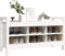 vidaXL - Halbankje - 110x40x60 - cm - massief - grenenhout - wit