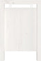 vidaXL - Halbankje - 110x40x60 - cm - massief - grenenhout - wit