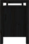 vidaXL - Halbankje - 110x40x60 - cm - massief - grenenhout - zwart