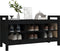 vidaXL - Halbankje - 110x40x60 - cm - massief - grenenhout - zwart