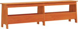 vidaXL - Halbankje - 160x28x45 - cm - massief - grenenhout - wasbruin