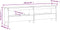 vidaXL - Halbankje - 160x28x45 - cm - massief - grenenhout - wasbruin