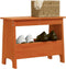 vidaXL - Halbankje - 60x28x45 - cm - massief - grenenhout - wasbruin